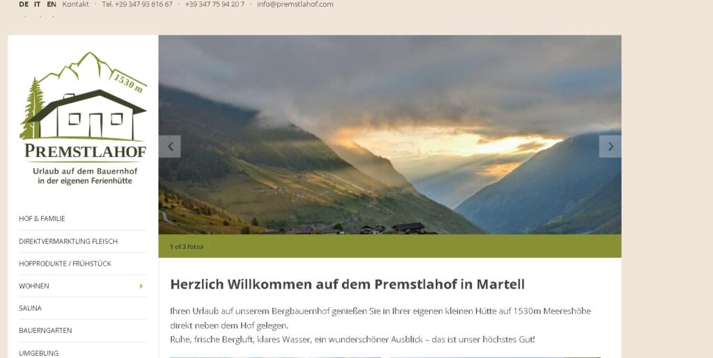 Urlaub auf unserem Bergbauernhof - Premstlahof - Martell